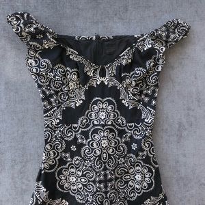 Vintage Anna Sui off the shoulder dress